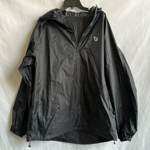 Baleaf lightweight black nylon rain jacket, size XL
